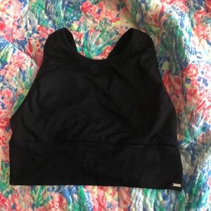 PINK halter long sports bra